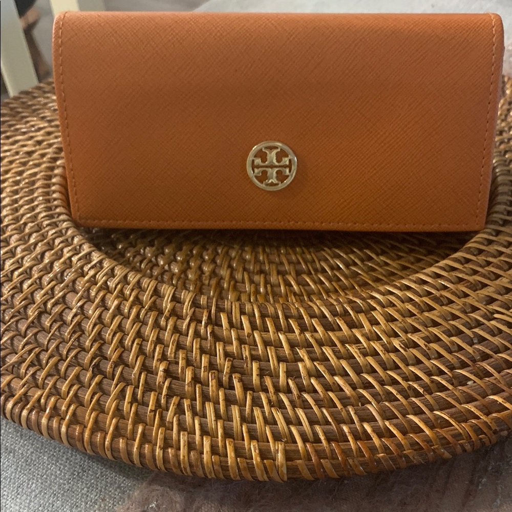 Tory Burch Leather Glasses Case